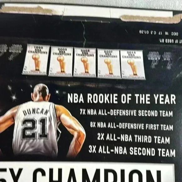 NBA Slam Duncan Oh Cereal- Limited Edition 2017‎ EMPTY - Picture 3 of 7